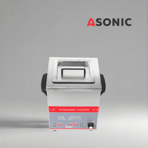 ASONIC 3L tööstuslik ultraheli puhasti suletud roostevabast terasest kaanega täpseks puhastamiseks.