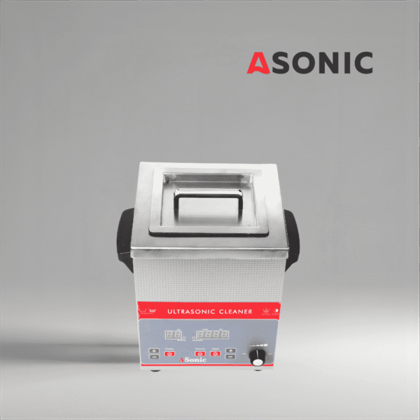 ASONIC 3L tööstuslik ultraheli puhasti suletud roostevabast terasest kaanega täpseks puhastamiseks.