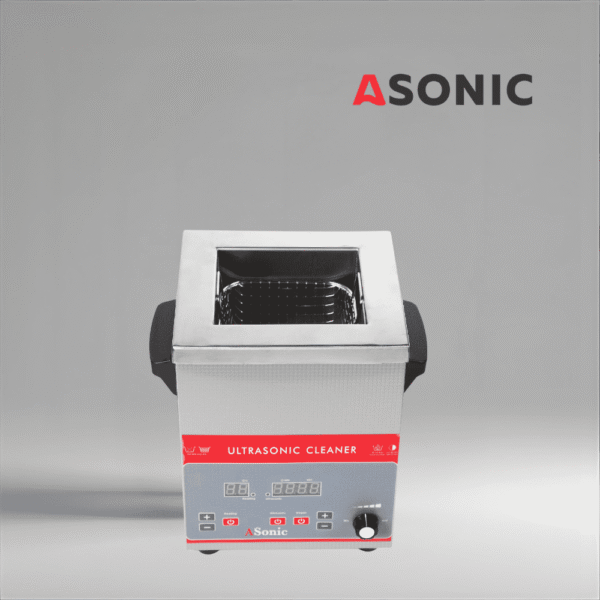 ASONIC IND-30 tööstuslik ultraheli puhasti, mis on mõeldud professionaalseks kasutamiseks laborites ja töökodades.