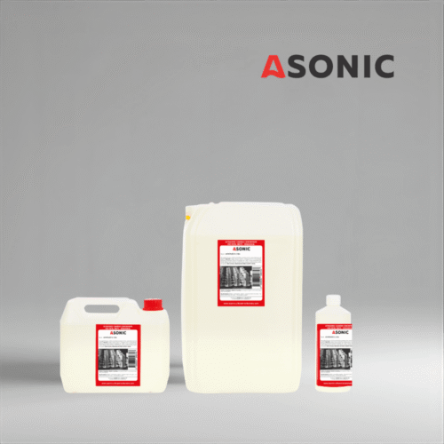 ASONIC AS-METALECO keskkonnasõbralik ultraheli puhastusaine 1L, 5L ja 25L kanistrites.
