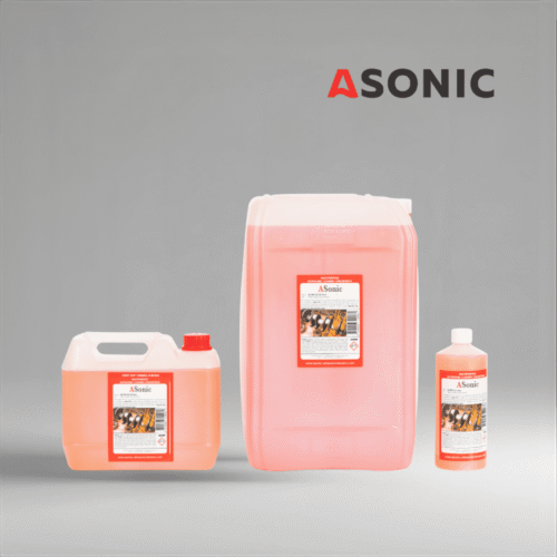 ASONIC AS-MLP pesuvahend 1L, 5L ja 25L kanistrites plastist ja kergmetallist osade puhastamiseks.