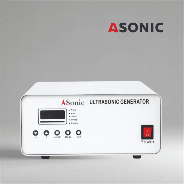 ASONIC generaator ultrahelipuhastussüsteemidele, vastupidav konstruktsioon, mis tagab ühtlase ultrahelienergia.