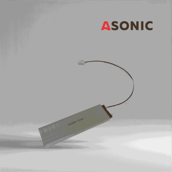 ASONIC 300W lame küttekeha ultrahelipuhastussüsteemidele ASONIC 300W lameküttekeha paigaldamiseks roostevabast terasest ultrahelipuhastusmahutitele ja reservuaaridele.