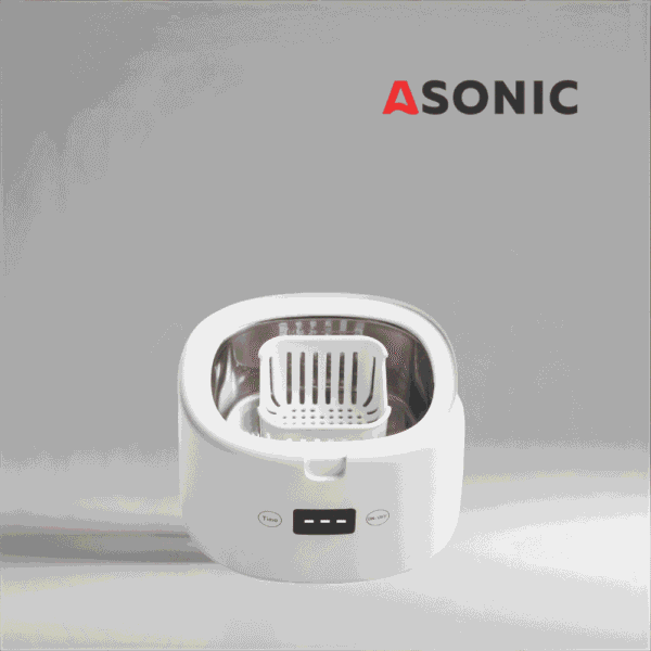 ASONIC HOME-DENT6 ASONIC HOME-dent ultraheli puhastusseade, kaasaskantav kodune lahendus proteeside, hambakinnitite ja ehtete puhastamiseks.