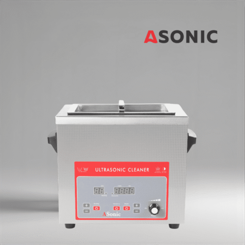 ASONIC 4L ultraheli puhasti roostevabast terasest kaanega, mõeldud professionaalseks tööstuslikuks kasutamiseks.