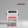 ASONIC IND-40 kompaktne ultraheli vann, ideaalne väikese mahuga tööstuslikuks puhastamiseks ja laboratoorses kasutamiseks.