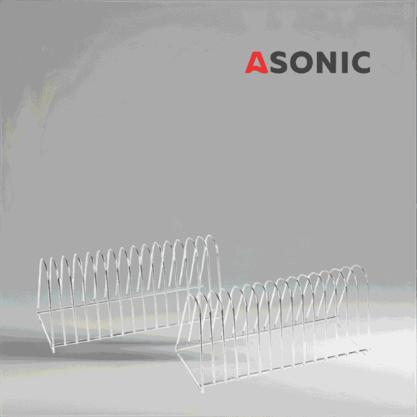 ASONIC Vinyl Hold-15 lisaseade, vastupidav hoidik kuni 15 vinüülplaadi ohutuks puhastamiseks ultrahelipuhastites.