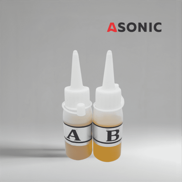 ASONIC-liim-AB ASONIC Glue-AB, kahekomponentne liim ultraheliandurite kindlaks kinnitamiseks puhastustankidele.
