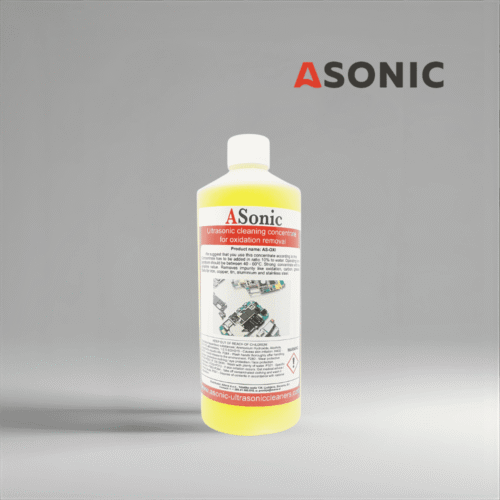 ASONIC AS-OXI-1 ultraheli oksüdeerumise eemaldaja, 1L puhastuskoncentraat ehtede ja tööriistade ohutuks oksüdeerumise eemaldamiseks.